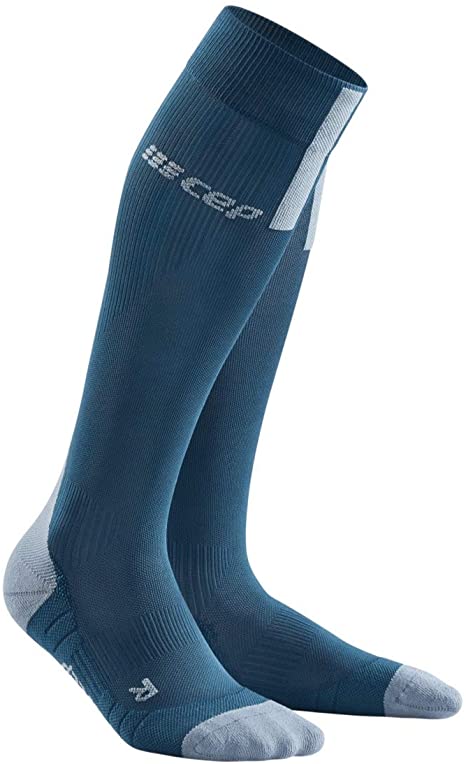 CEP Run Socks 3.0 in white and neon green color