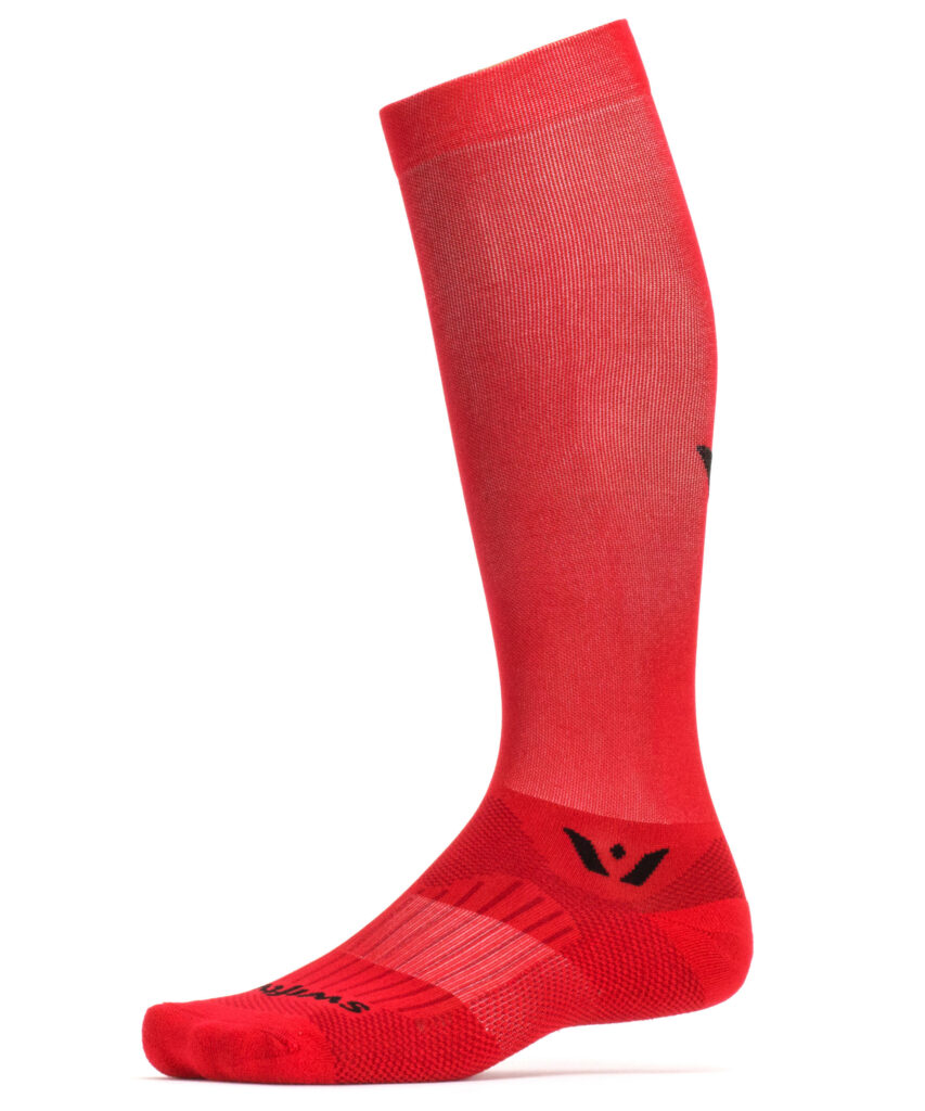 Black Swiftwick Aspire 12 knee-high compression socks