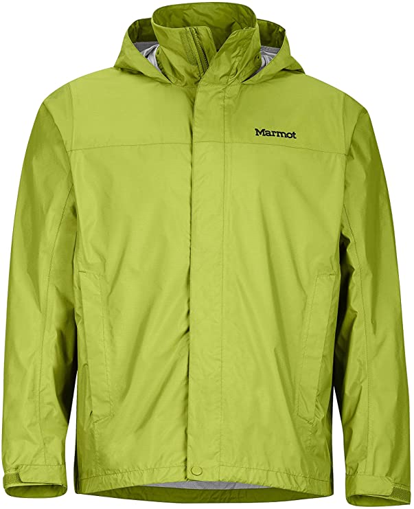 Marmot Precip men’s running jacket with waterproof breathable fabric.
