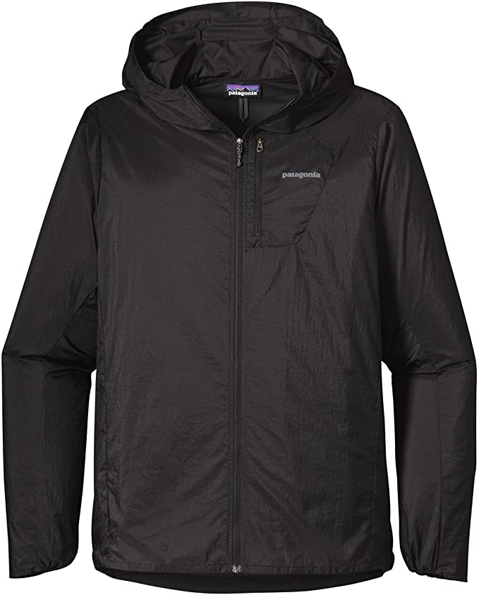 Patagonia Houdini lightweight ripstop nylon running jacket.