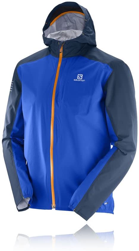 Salomon Bonatti waterproof men’s running jacket with packable hood